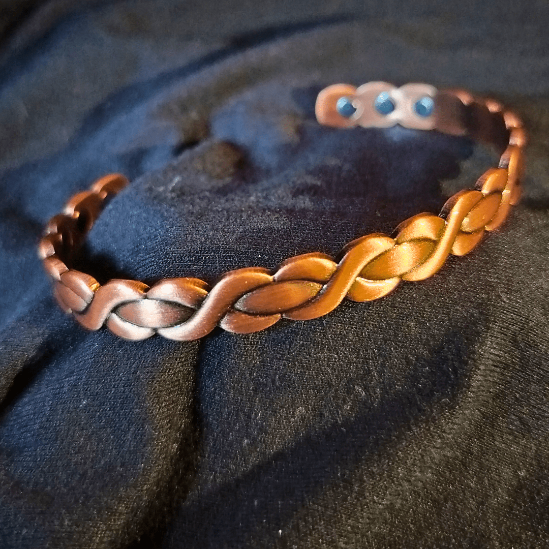 Braided Copper Magnetic Bracelet