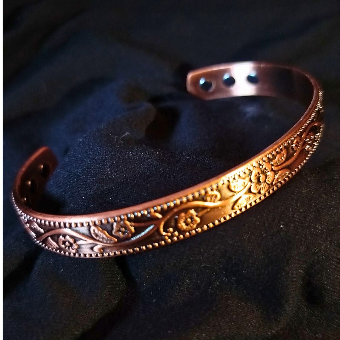 Flower Garden Magnetic Copper Bracelet